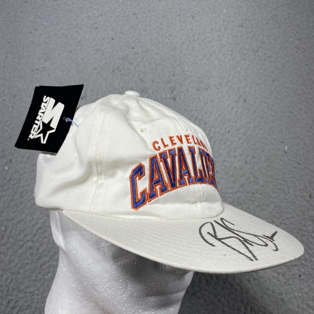 VTG Cleveland Cavaliers‎ Hat Cap Snap Back Mens NBA Basketball Starter Signed